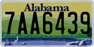 AL license plate 7AA6439