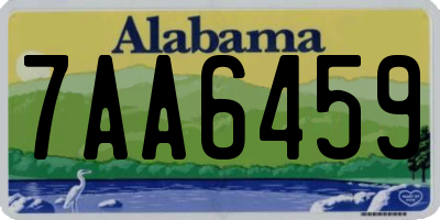 AL license plate 7AA6459