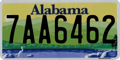 AL license plate 7AA6462