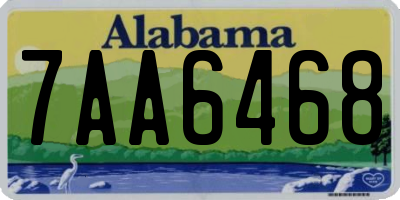 AL license plate 7AA6468