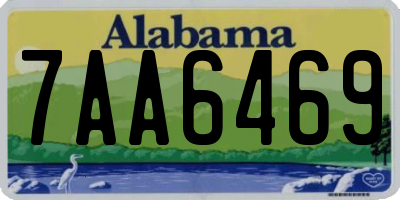 AL license plate 7AA6469