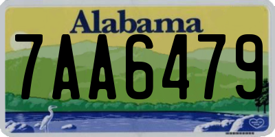 AL license plate 7AA6479