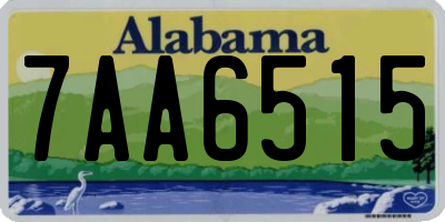 AL license plate 7AA6515