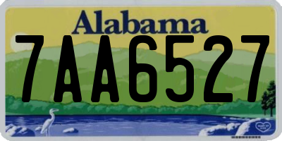 AL license plate 7AA6527