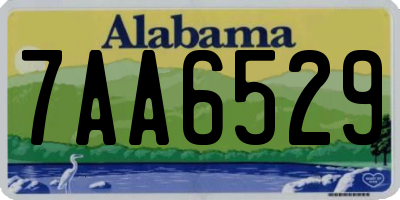 AL license plate 7AA6529