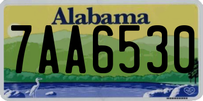 AL license plate 7AA6530