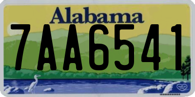 AL license plate 7AA6541
