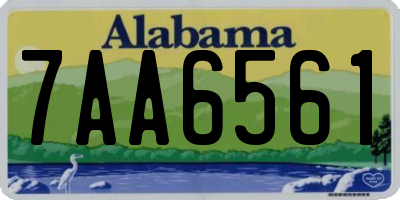 AL license plate 7AA6561
