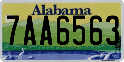 AL license plate 7AA6563