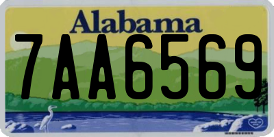 AL license plate 7AA6569