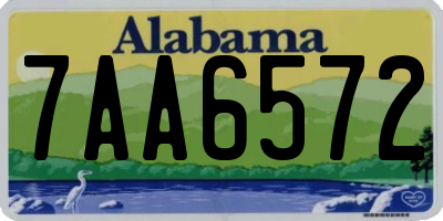 AL license plate 7AA6572
