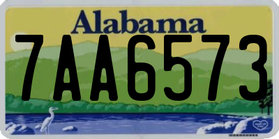 AL license plate 7AA6573