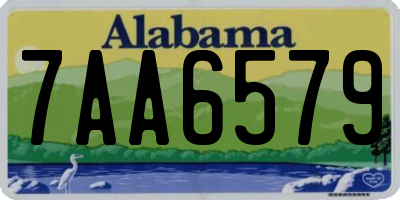 AL license plate 7AA6579