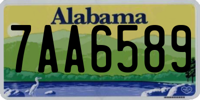 AL license plate 7AA6589