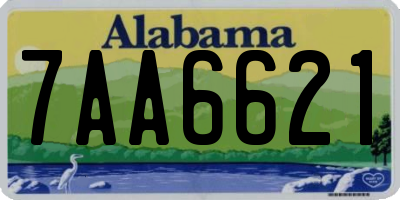 AL license plate 7AA6621