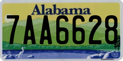 AL license plate 7AA6628