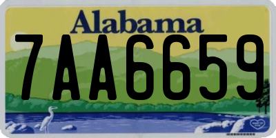 AL license plate 7AA6659
