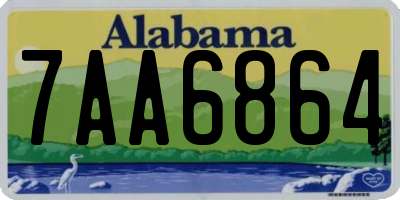 AL license plate 7AA6864