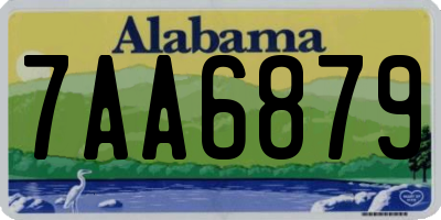 AL license plate 7AA6879