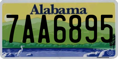 AL license plate 7AA6895