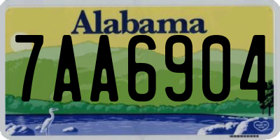 AL license plate 7AA6904