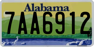 AL license plate 7AA6912