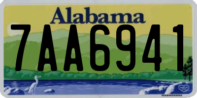 AL license plate 7AA6941