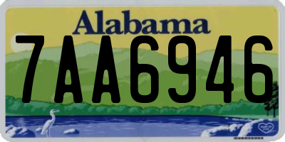 AL license plate 7AA6946