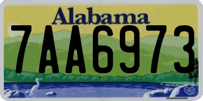 AL license plate 7AA6973