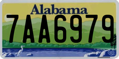 AL license plate 7AA6979