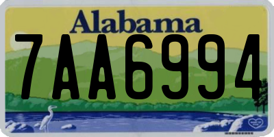 AL license plate 7AA6994