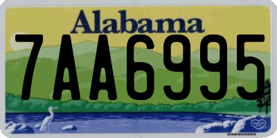 AL license plate 7AA6995