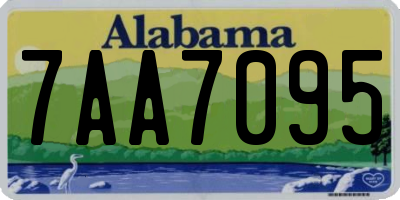 AL license plate 7AA7095