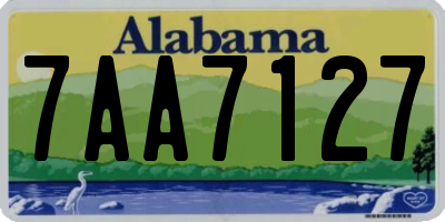 AL license plate 7AA7127