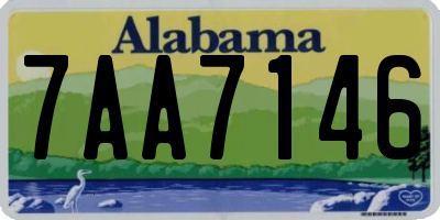 AL license plate 7AA7146