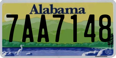 AL license plate 7AA7148