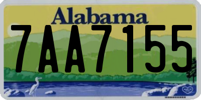 AL license plate 7AA7155