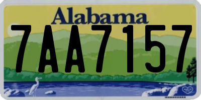 AL license plate 7AA7157