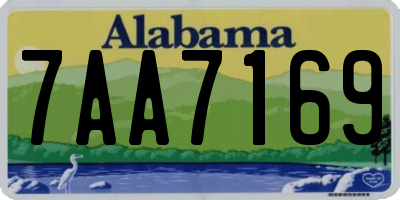 AL license plate 7AA7169
