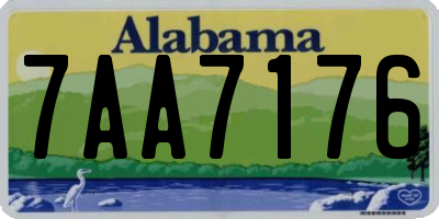 AL license plate 7AA7176