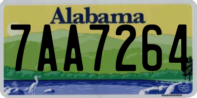 AL license plate 7AA7264