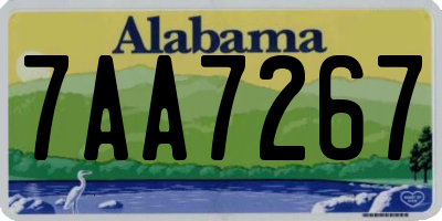 AL license plate 7AA7267