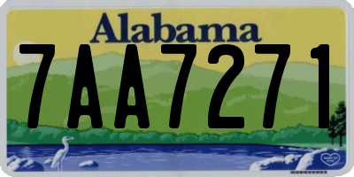 AL license plate 7AA7271