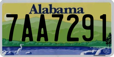AL license plate 7AA7291