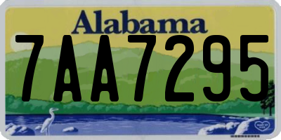 AL license plate 7AA7295