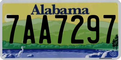 AL license plate 7AA7297