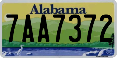 AL license plate 7AA7372
