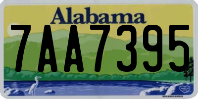 AL license plate 7AA7395