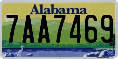 AL license plate 7AA7469