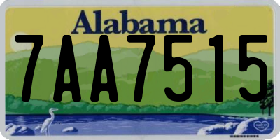 AL license plate 7AA7515